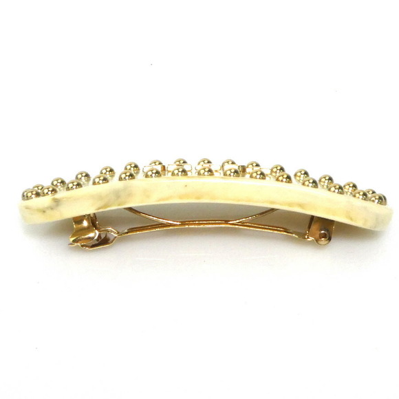 Prada Resin Barrette Hair Accessory, Beige, Women\'s, H31328g main image 3